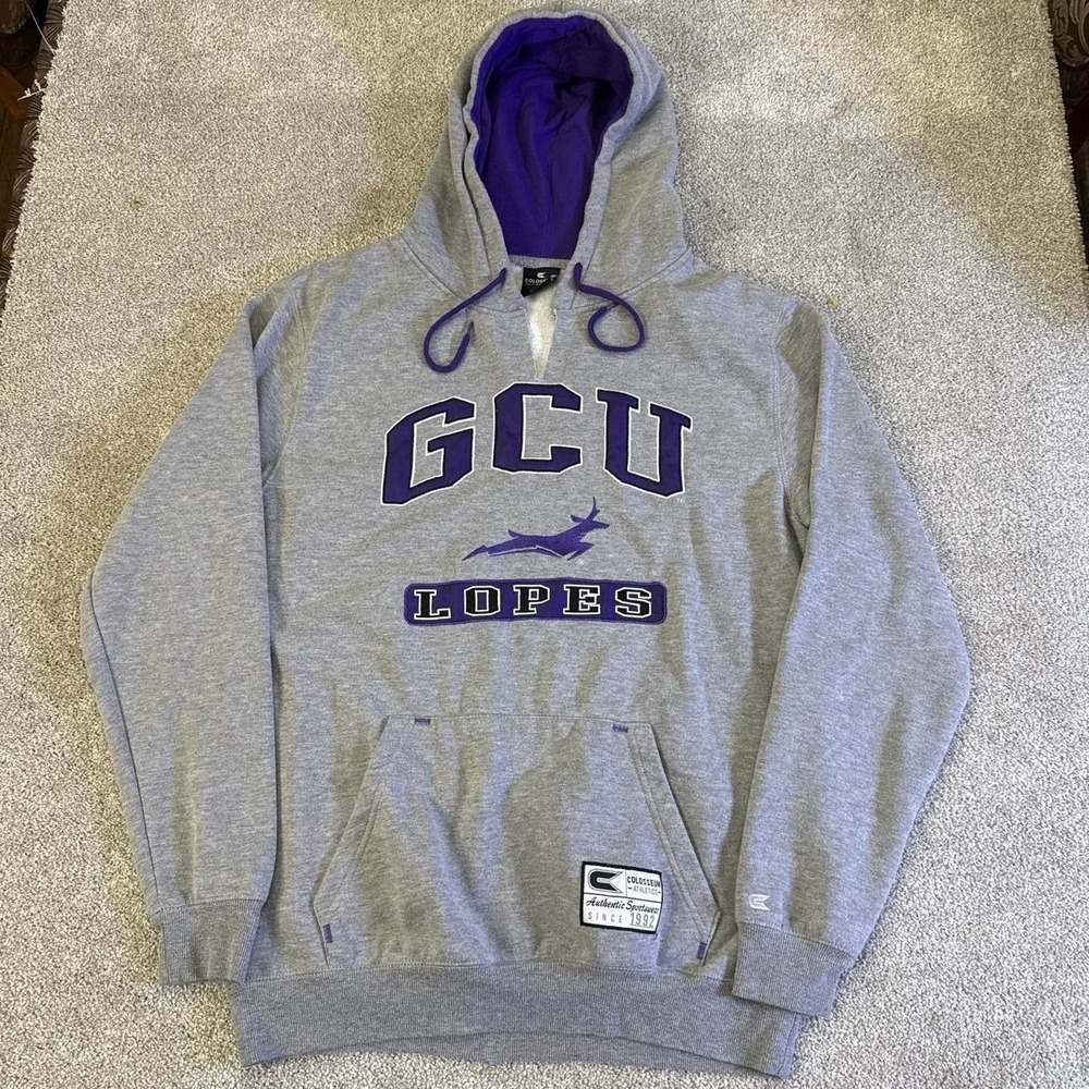 Colosseum GCU Lopes Gray Hoodie Large Grand Canyon University Pullover
